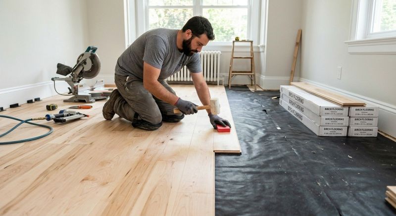 Birch Floor Installation in Toms River, NJ