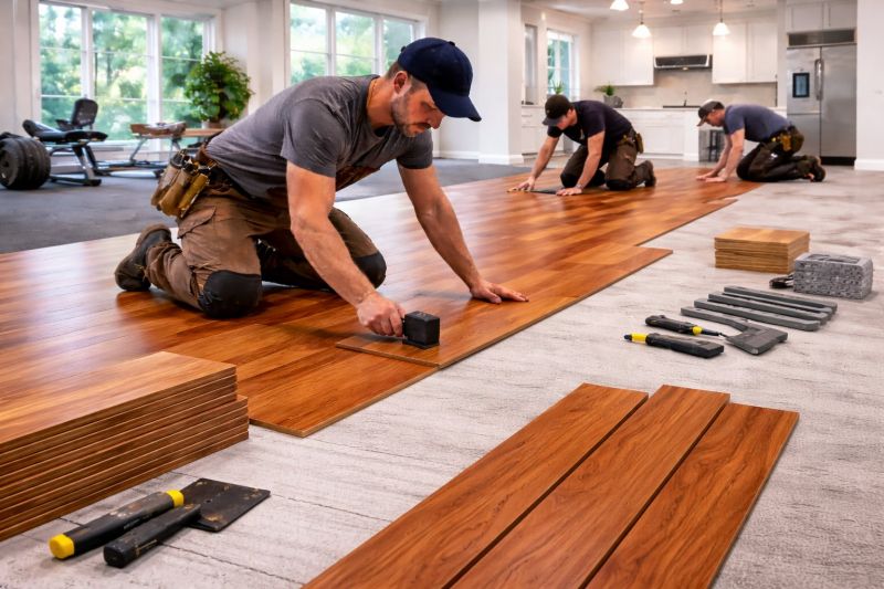 Cherry Floor Installation in Englishtown, NJ