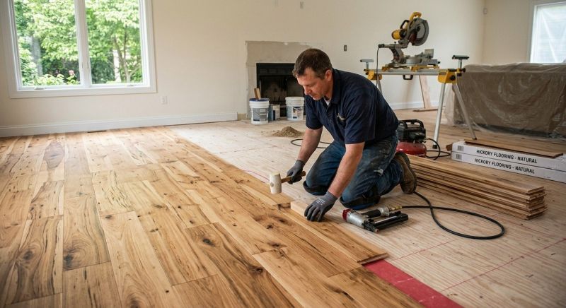 Hickory Floor Installation in Toms River, NJ