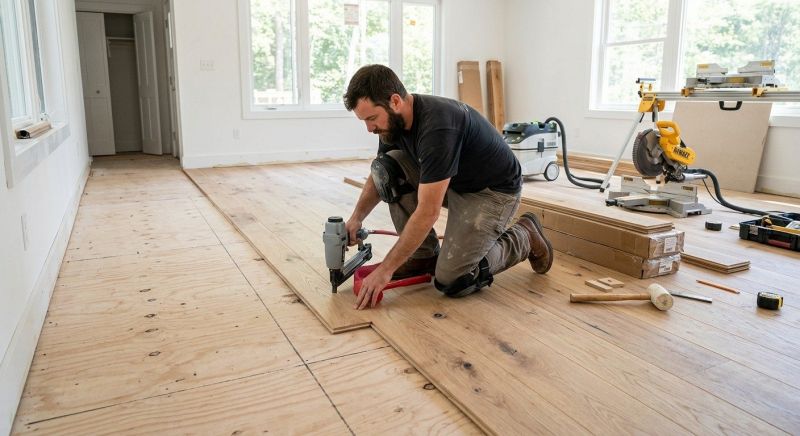 Oak Floor Installation in Barnegat Light, NJ