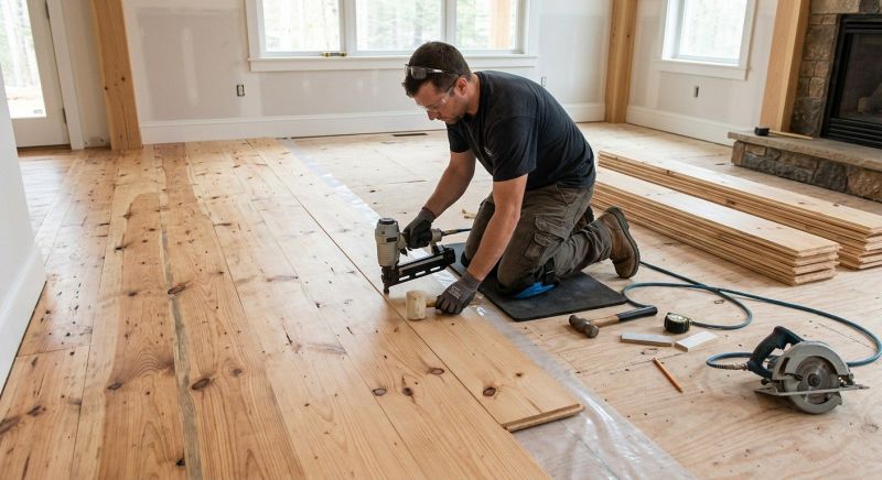 Pine Floor Installation in Toms River, NJ
