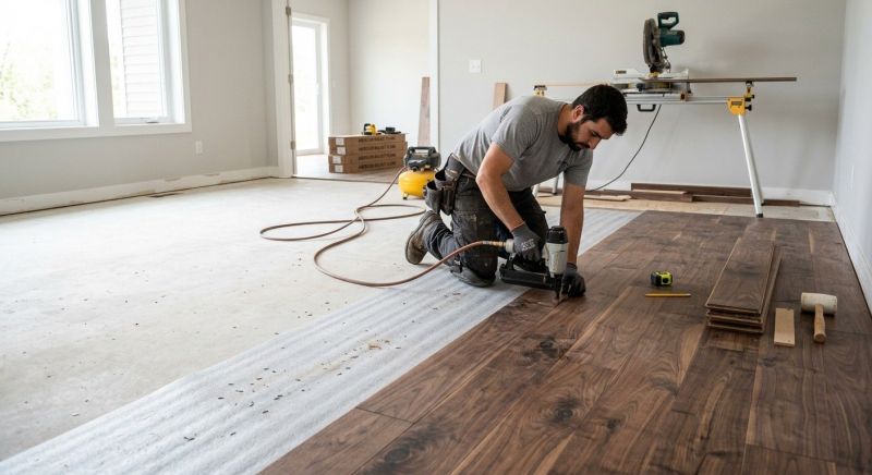 Walnut Flooring Installation in Toms River, NJ