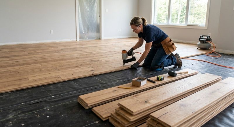 Wide Plank Floor Installation in Toms River, NJ